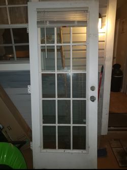 Back door with detachable mesh. 36" by 30