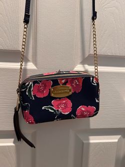 Blue Floral Liz Claiborne Crossbody Bag