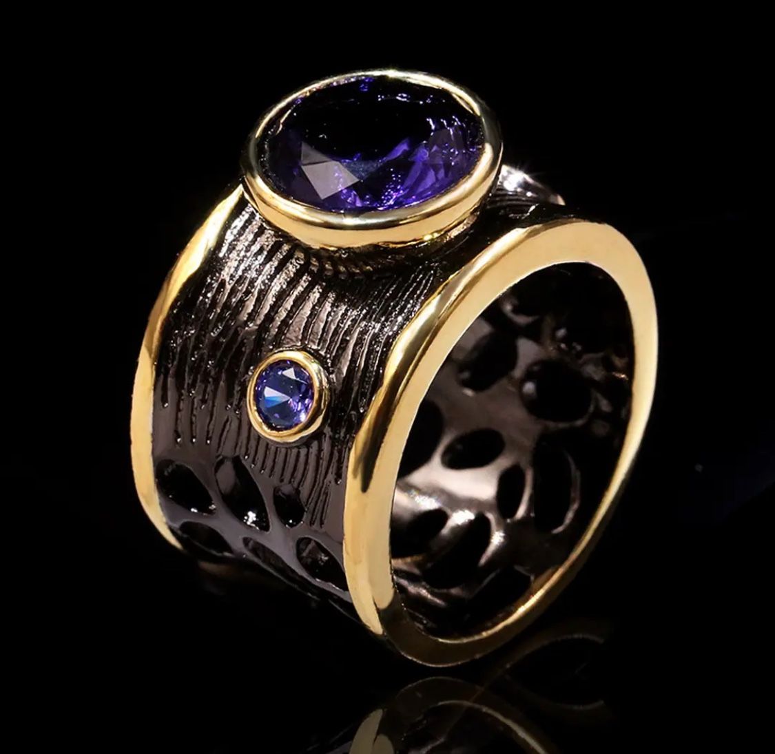 Fashion amethyst ring