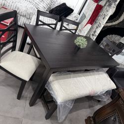 6pc Dining Set 🔥 Take It Home With Only $50 Down 