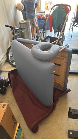 Massage table and accessories