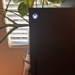 Xbox Series X And Logitech G 9020 Steering Wheel With Xbox Control Controller And Sony Speaker