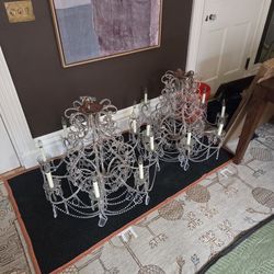 1900  Glass Chandeliers