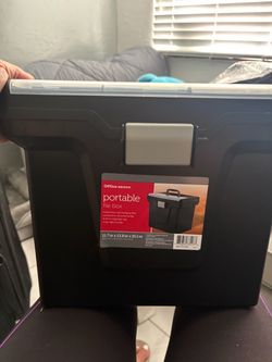 Office Depot Portable File Box