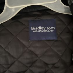 Bradley Jons for Gruner & Co Men’s Black Quilted Trench Coat Size M (Excellent Condition)
