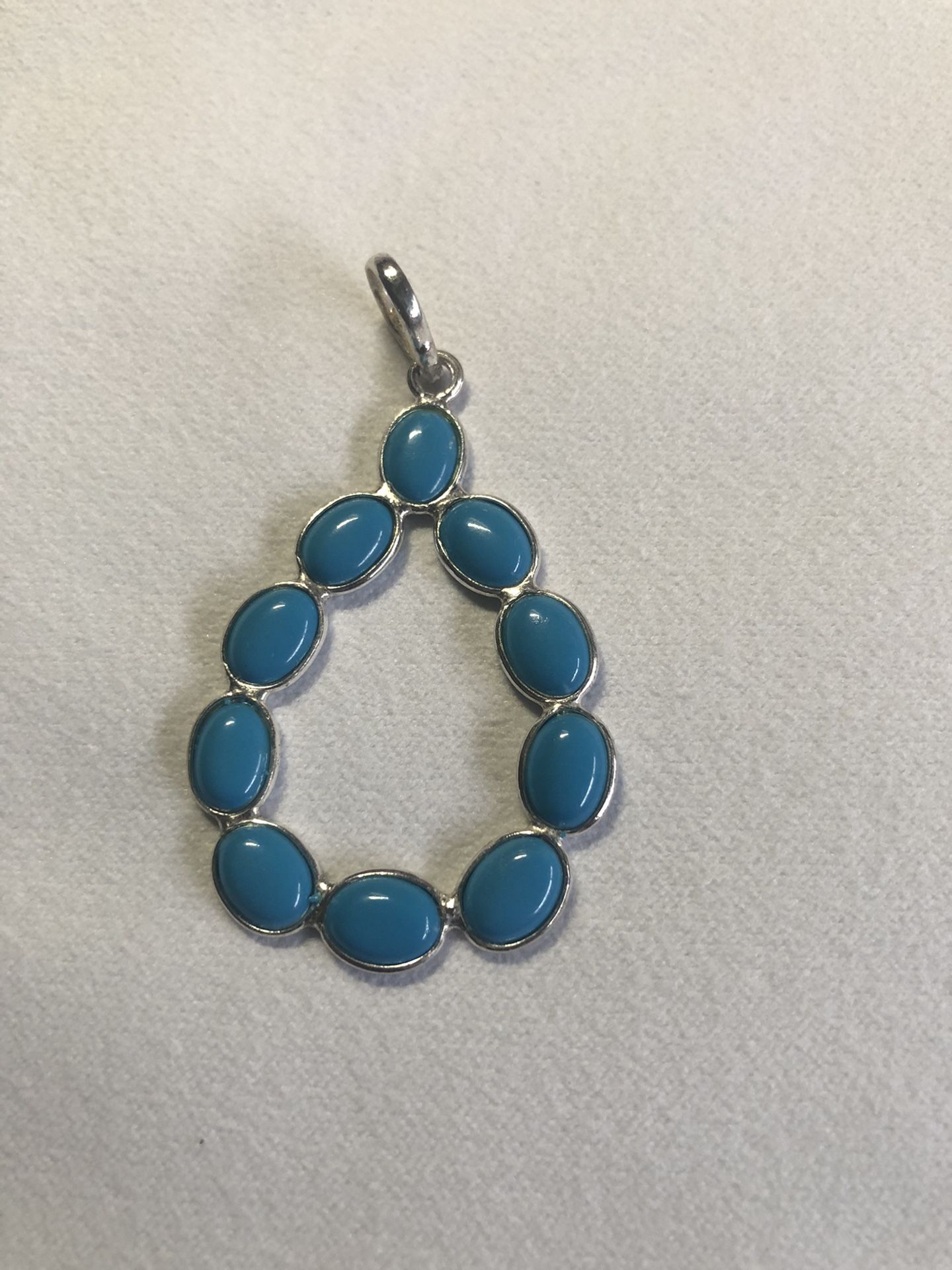 Turquoise 925 Pendant - New 