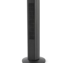 Mainstays 28" Tall 3-Speed Oscillating Tower Fan, New, Black, MSWMT24MB
