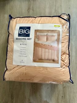 King Apricot Bedding Set