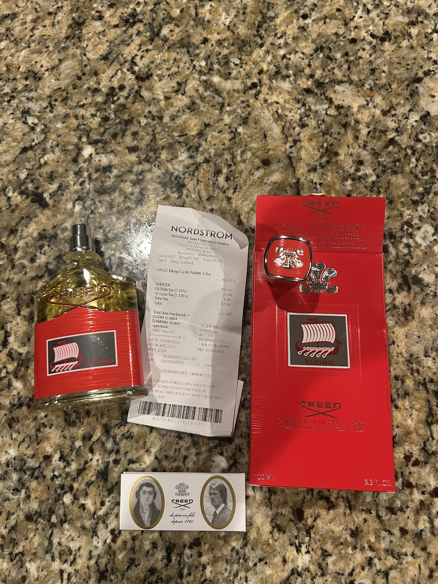 Creed Viking 3.3 Oz Brand New With Receipt