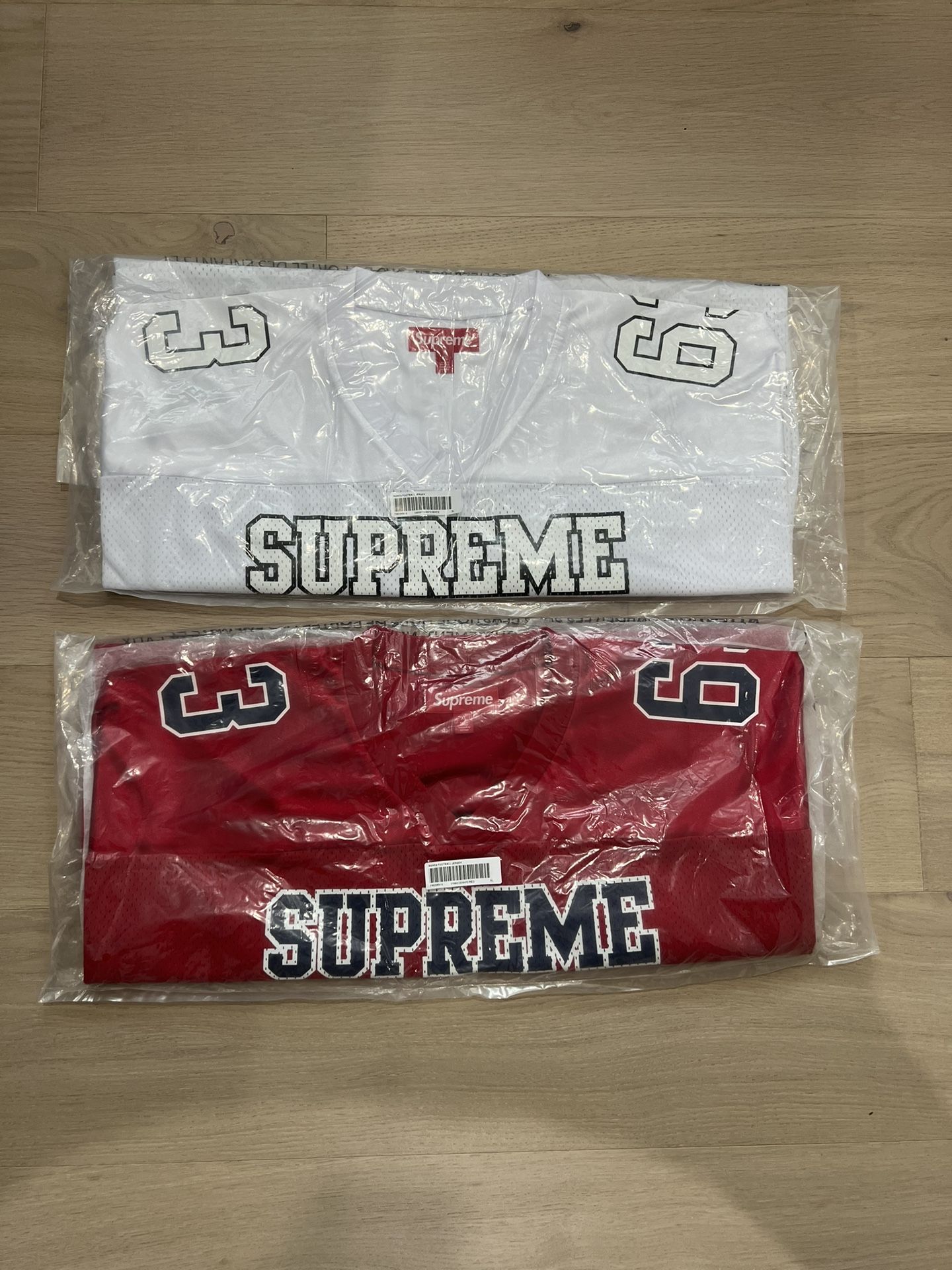 Supreme Bones Football Jersey XL White And Red - joarbit.com