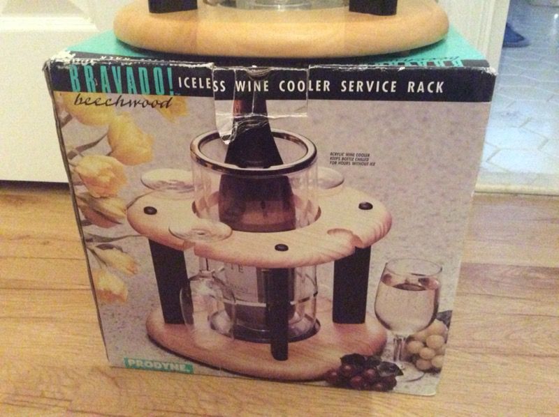 Prodyne Bravado iceless wine cooler service rack new in box