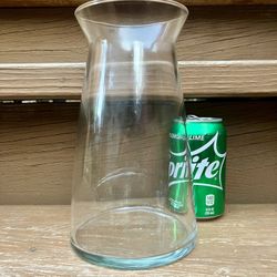 9” Clear Glass Flower Vase - Excellent Condition