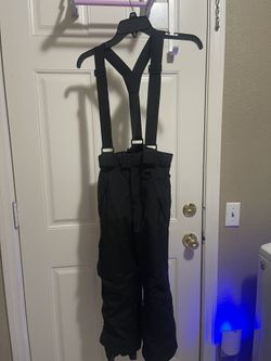 Kids Black Snow Pants Size 8