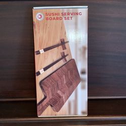 Sushi serving board set