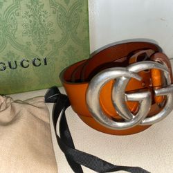 Men Gucci Leather Belt Size 36