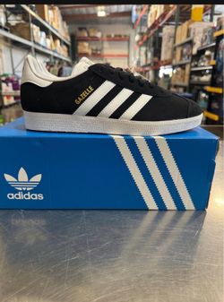 Adidas Gazelle in Black/White Mens Size 7.5 Women’s 8.5 Brand New In Box