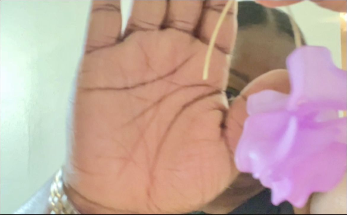 Purple Flower Earrings 