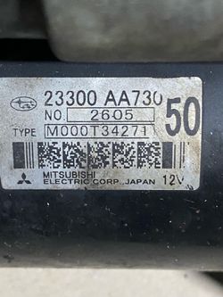 Subaru brz oem starter