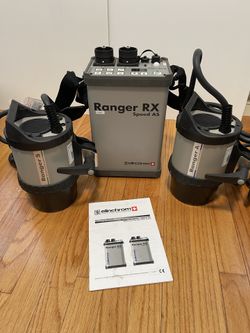 Elinchrom Ranger RX Speed AS with Ranger A & S flash head with case.