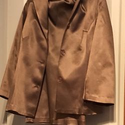 Maria Biancanero  Medium Copper Suit With Pencil Skirt 30” Waist Like New