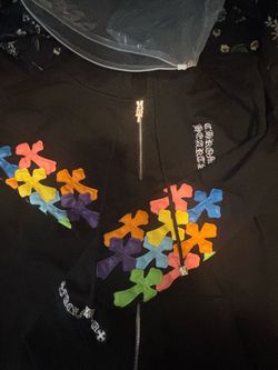 multi coloured chrome heart jacket