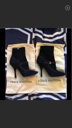 LOUIS VUITTON ANKLE HEELED BOOTS AUTHENTIC