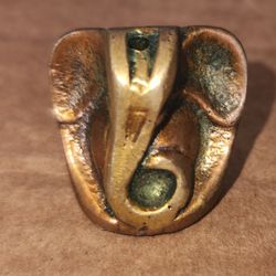 Vuntage brass elephant pendant