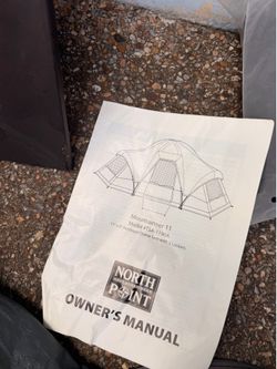North Point Mountaineer 11' x 9' Dome Tent with 2 Lockers (Model TSA-1190A)