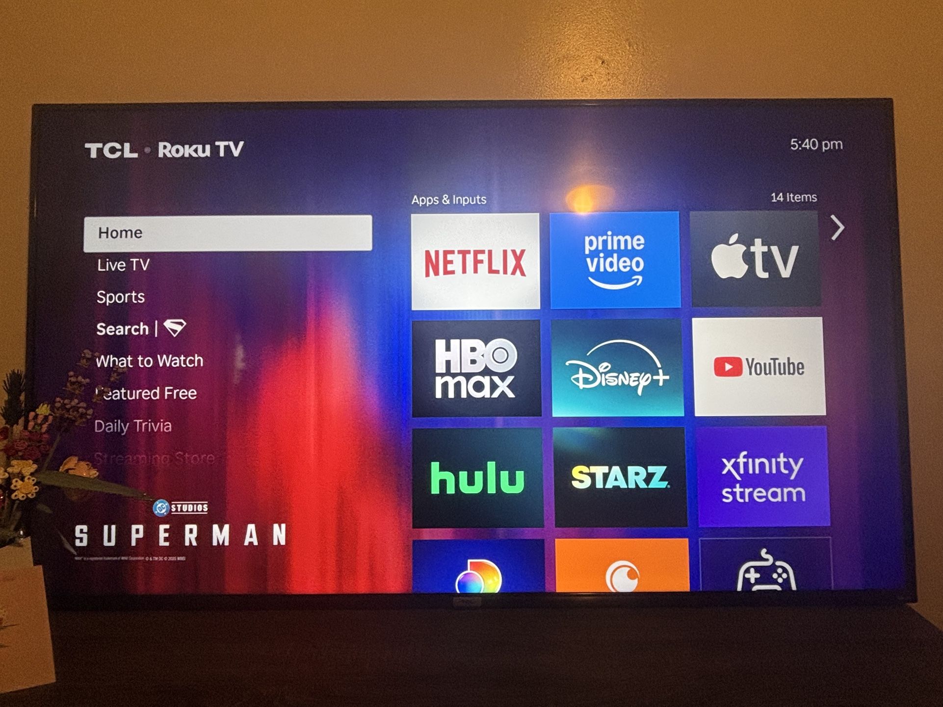 65 Inch TLC Roku Smart Tv