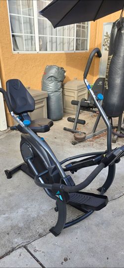 Recumbent Exercise Bike with Arm Handles
