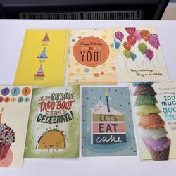 Happy Birthday Greeting Cards HallMark 4 Pack