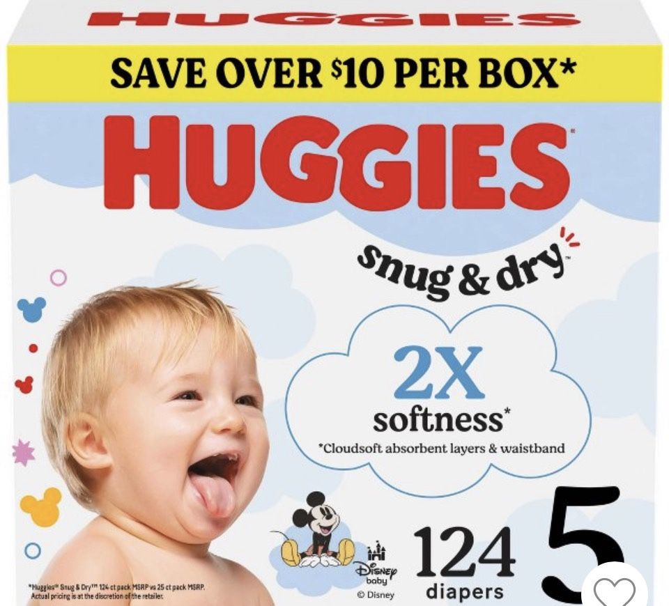 Huggies Size 5 124 Diapers
