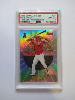 Mike Trout 2018 Bowman's Best Best Performers PSA10