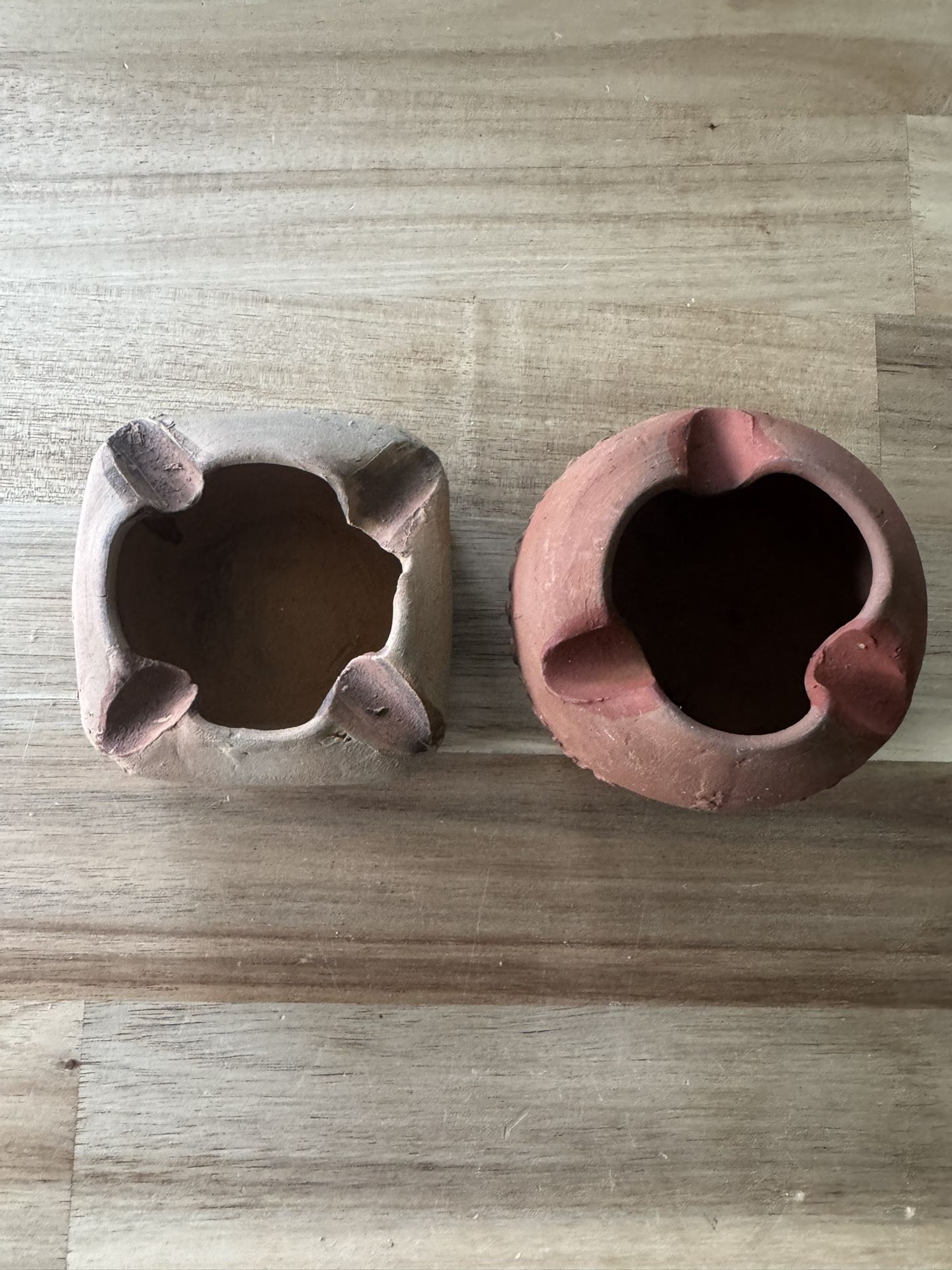 CLAY POTTERY Ash Trays, circa late 1970’s, personally bought, Acapulco Mexico, small