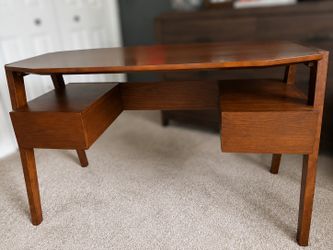 Mid century style 2 drawer desk