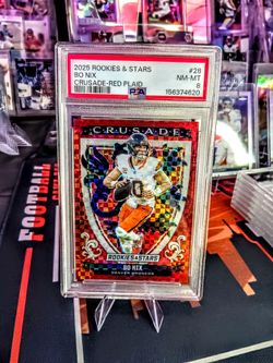 Panini 2025 Rookies & Stars Crusade Red Plaid Bo Nix