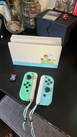 Animal Crossing Switch Dock w/matching JoyCons (Includes Brilliant Diamond)