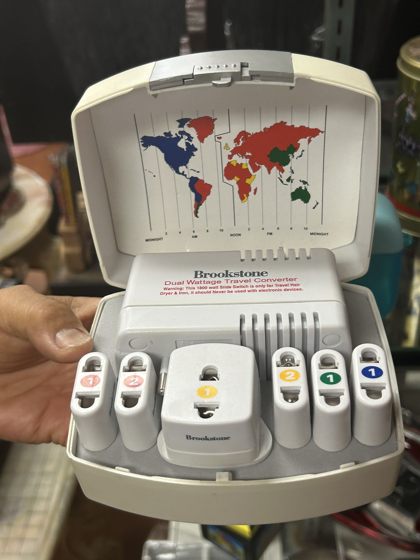 Brookstone Dual Wattage Travel Converter