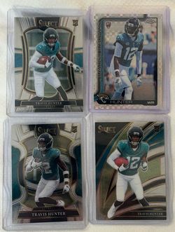 Travis Hunter Rookie Card Lot – Topps Chrome X-Fractor & Select – Jaguars