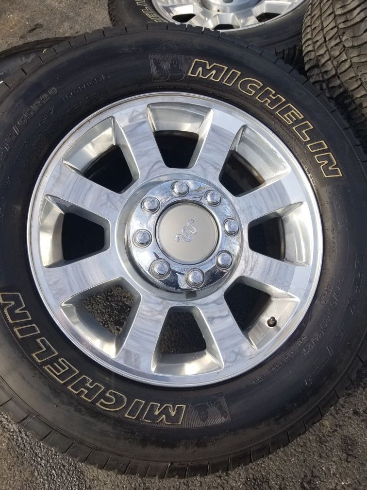 20" ford f250 super duty king ranch stock wheels tires great shape!
