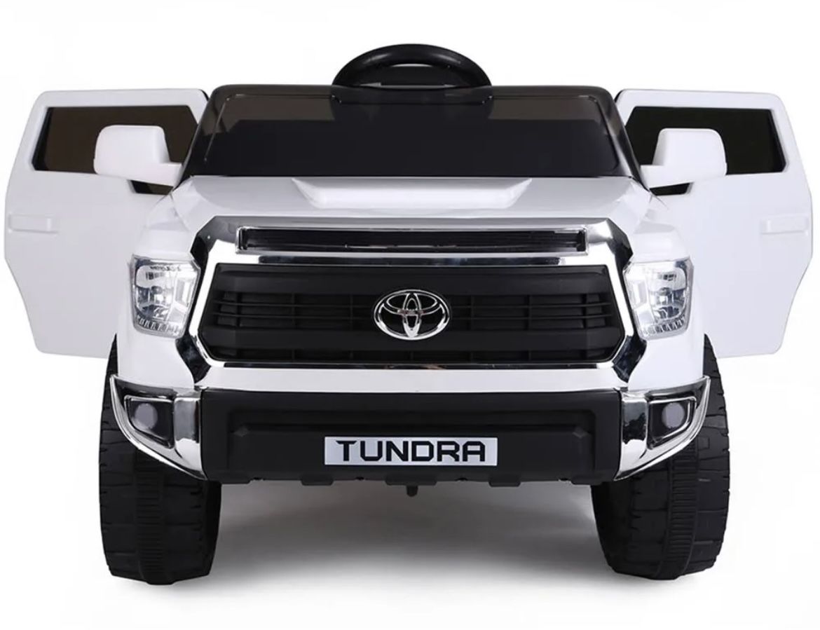 ⚪️⚪️!!BRAND NEW 12V LUXURY REMOTE CONTROL Electric Kid Ride On Car Power Wheels Toyota TUNDRA with LEDs, Media Player, USB And Mp3