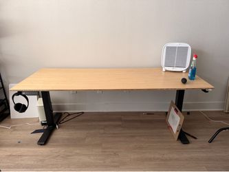 Large Standing Desk 78 x 30 Bamboo top