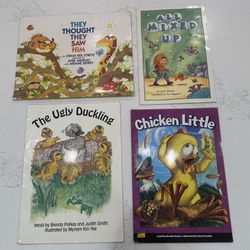 Oversized Classroom Kids Books (set of 4) Children’s Teacher Style BIG Books - $1 Each