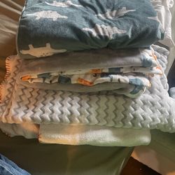 Baby Boy Blankets $10