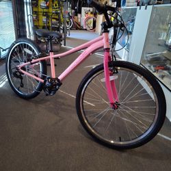 NEW RETROSPEC DART 24 7 SPEED GEARED WILD BERRY PINK KIDS YOUTH GIRLS MTB MTN HYBRID BIKE BICYCLE