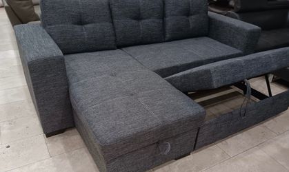 Monaco pullout sofa sectional with storage $699