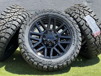 New 22" Ford F250 Wheels Platinum F350 Rims R/T 35" Tires 8x170mm Lariat F-250 Limited F-350 Limited