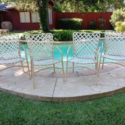 Brown Jordan 1960s Tamiami Patio Dining Chairs (Set of 4)