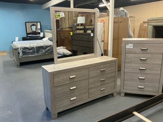 Dresser with mirror