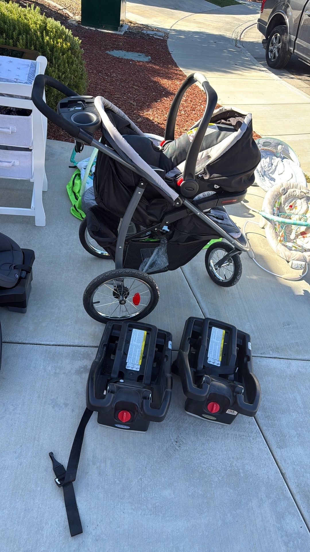 Stroller With Car Seat With Base+ Base